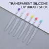 20pcs Reusable Silicone Lip Brushes With Easy Closure Lids Not Irritating Cosmetic Tools For Professional Makeup Artists Silicone Cosmetic Brushes view 3