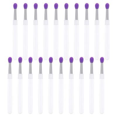 20pcs Reusable Silicone Lip Brushes With Easy Closure Lids Not Irritating Cosmetic Tools For Professional Makeup Artists Silicone Cosmetic Brushes