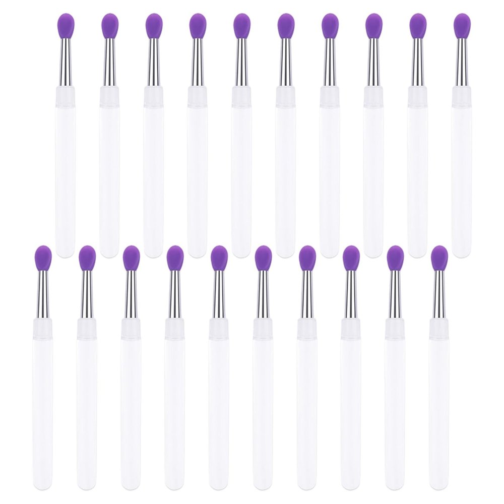 20pcs Reusable Silicone Lip Brushes With Easy Closure Lids Not Irritating Cosmetic Tools For Professional Makeup Artists Silicone Cosmetic Brushes