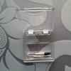 DIIOOMIEEU 4 Grids Rectangular Eyeshadow Pigment Empty Container Palettes Clear Por view 2