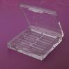 DIIOOMIEEU 4 Grids Rectangular Eyeshadow Pigment Empty Container Palettes Clear Por view 3