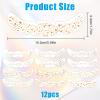 12 PCS Gold Glitter Freckles Face Tattoo - Glitter Freckles Makeup Patches, Sparkle Freckle Makeup Patches, Waterproof Holographic & Gold Sparkle Patch for Christmas, Halloween, Rave, Cosplay view 4