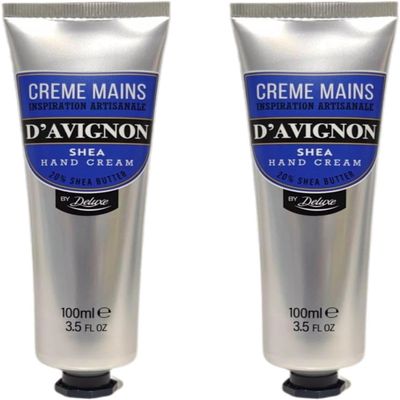 Everyday cosmetics,Creme Mains D'avignon Shea Hand Cream - 20% Shea Butter, 3.5 oz (pack of 2 total 6.10 oz)