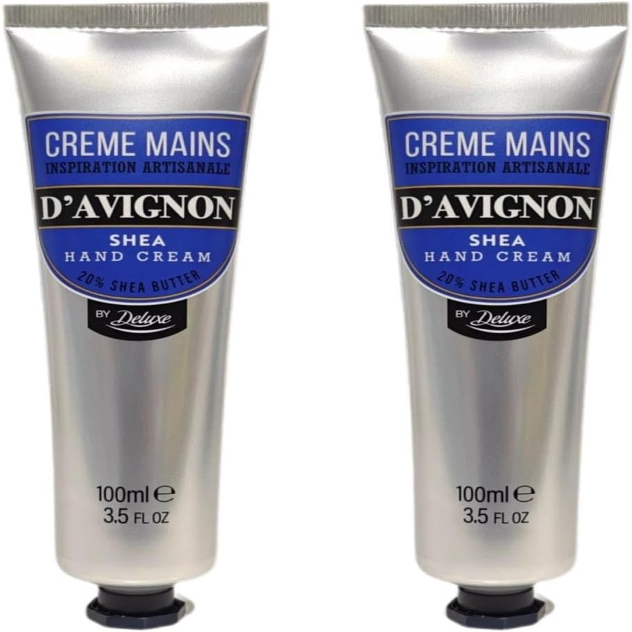 Everyday cosmetics,Creme Mains D'avignon Shea Hand Cream - 20% Shea Butter, 3.5 oz (pack of 2 total 6.10 oz)