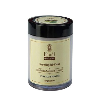 Nourishing Hair Cream for Dry, Frizzy Hair, Natural Ingredients, No SLS Parabens, Unscented, 100g