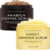 Brooklyn Botany Arabica Coffee & Sweet Orange Body Scrub Set  Exfoliating and Moisturizing Face, Body, Hand & Foot Scrubs  2 x 10 oz view 1