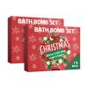 Christmas Bath Bomb Gift Set, 12 Pieces Holiday Bath Balls, Moisturizing Spa Soak with Sea Salt, Shea Butter, Essential Oils. (2pcs) view 1