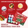 Christmas Bath Bomb Gift Set, 12 Pieces Holiday Bath Balls, Moisturizing Spa Soak with Sea Salt, Shea Butter, Essential Oils. (2pcs) view 3