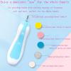 Baby Electric Nail Trimmer, 6 in 1 Rechargeable Baby Nail Clippers, 6 Grinding Heads, Silent LED Light, Non-Slip Button, Comfortable Hand Feel, Suitable for Toddlers, Babies or Adults(Pink) view 2
