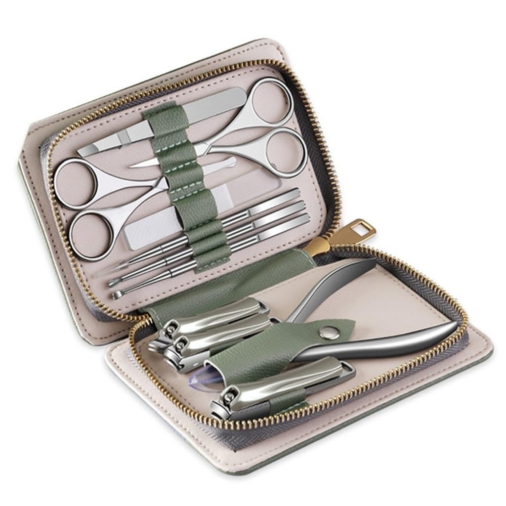 Nail Clippers Set Holster Anti Splash Manicure Full