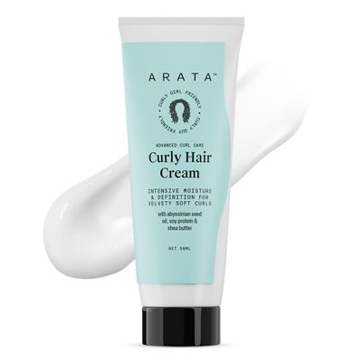 Advanced Curl Care Hair Cream with Shea Butter, Soy Protein, Argan Oil for Wavy, Curly Hair, Frizz Control, Moisturizing, 50ml