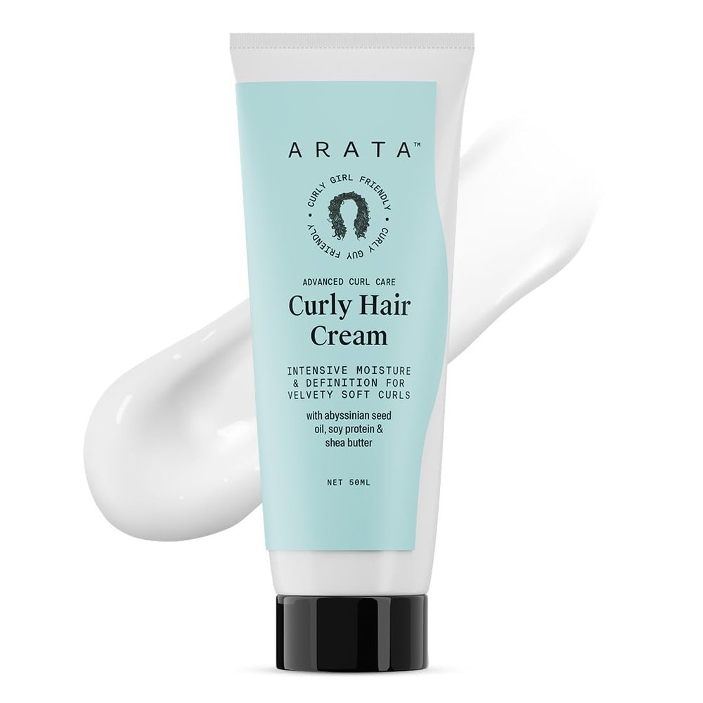 Advanced Curl Care Hair Cream with Shea Butter, Soy Protein, Argan Oil for Wavy, Curly Hair, Frizz Control, Moisturizing, 50ml