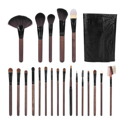 21pcs Makeup Brush Set, Cosmetic Brush Kit, Wooden Handle Eyeshadow Blush Brush with Storage, Soft Brush Hair for Makeup Application, Includes