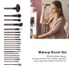 21pcs Makeup Brush Set, Cosmetic Brush Kit, Wooden Handle Eyeshadow Blush Brush with Storage, Soft Brush Hair for Makeup Application, Includes view 2