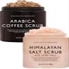 Brooklyn Botany Coffee & Himalayan Salt Stem Cell Body Scrub Set  Exfoliating & Moisturizing Face, Body, Hand & Foot Scrubs  2 x 10 oz view 1
