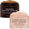 Brooklyn Botany Sugar & Himalayan Salt Stem Cell Body Scrub Set  Exfoliating & Moisturizing Face, Body, Hand & Foot Scrubs  2 x 10 oz view 1