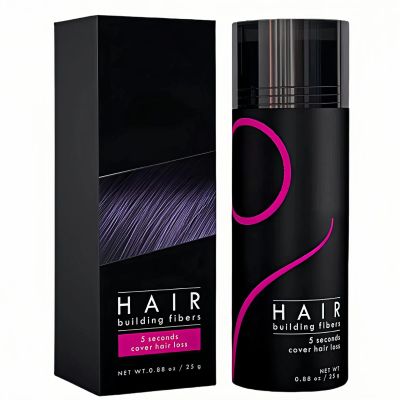 Gowwim Hair Fibers for Thinning Loss Hair, Instant Thickness for Bald Spot & Gray Coverage Natural Plant-Based Thickening Building Fibers Waterproof & Sweatproof Powder