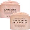 Brooklyn Botany Himalayan Salt and Himalayan Salt & Stem Cell Body Scrub Set  Exfoliating & Moisturizing Face, Body, Hand & Foot Scrubs  2 x 10 oz view 1