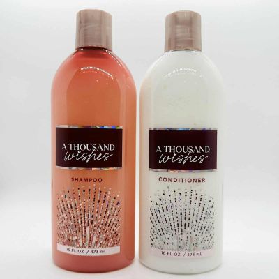 2 A Thousand Wishes Moisturizing Shampoo & Conditioner bath body Set 16 oz