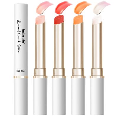 4Pcs Color Changing Lipstick Set- Lip and Cheek Stain with pH-Activated Formula for Custom Color, Long-Lasting & Hydrating Botanical Oils, Softens Lips and Cheeks with Plant Extracts (4 Colors Set)