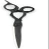 6.0 Inch Professional Hair Cutting Scissors - Black Cobalt Steel Barber Shears for Precision, Salon Hairdressing and Home Haircuts view 1