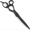 6.0 Inch Professional Hair Cutting Scissors - Black Cobalt Steel Barber Shears for Precision, Salon Hairdressing and Home Haircuts view 2