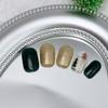 24Pcs Christmas Press on Nails Short Square Xmas Tree Fake Nails Holiday Glue on Nails Gold Glitter Acrylic Nails for Women Christmas Nail Decoration Supplies view 4