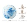 dPois Gentle Handmade Bath Bomb for Kids Enriched with Plant Oils and a Fun Surprise Thumb Toy 4Pcs Ocean One Size view 2