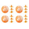 Moily Kids Bath Bomb Gift Set with Assorted Surprise Thumb Toys Handmade with Gentle Plant Oils 4Pcs Orange One Size view 1