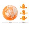 Moily Kids Bath Bomb Gift Set with Assorted Surprise Thumb Toys Handmade with Gentle Plant Oils 4Pcs Orange One Size view 2