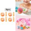 Moily Kids Bath Bomb Gift Set with Assorted Surprise Thumb Toys Handmade with Gentle Plant Oils 4Pcs Orange One Size view 4