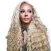 wigs 613 Wig With Natural Color Roots Loose Wave Deep 13x4 Lace Front Wig Human Hair Wigs For Woman Virgin Brazilian Hair Preplcuked hairpiece(13x6 180 density,34inches) view 3