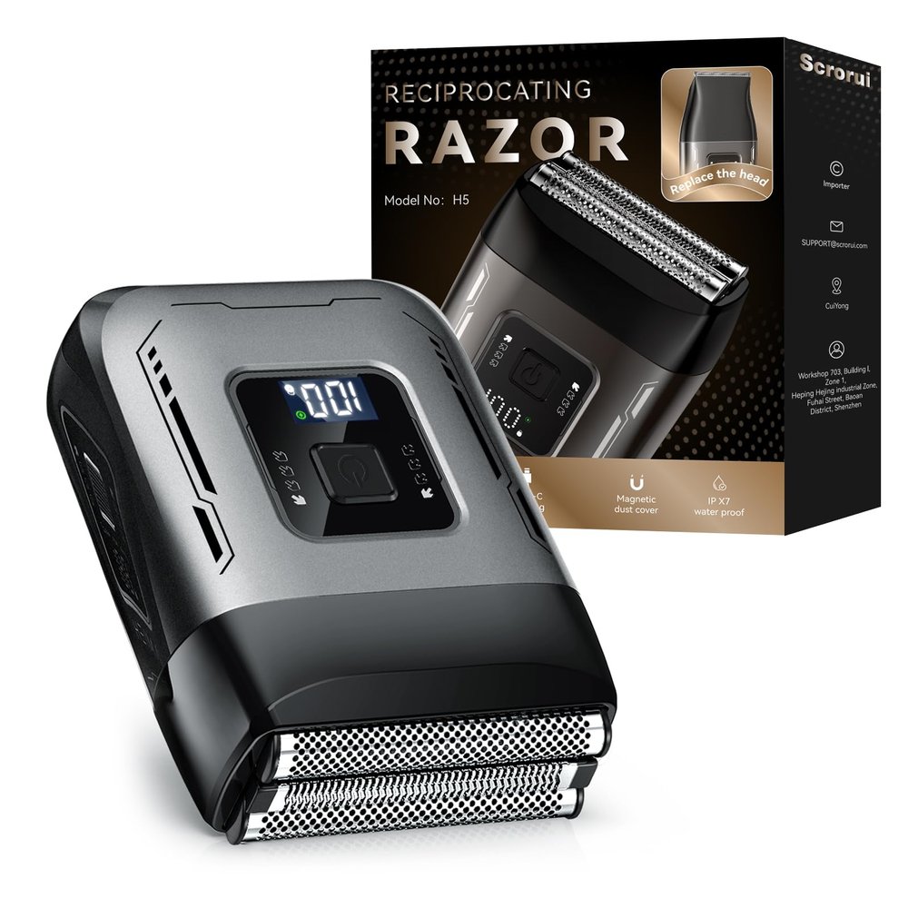 Razors for Men - Great Addition to Wash Bags for Men's Grooming, Great Shavers for Routine Shaving Graphite Black