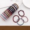 100 high elasticity, durable hair bands, rubber bands, four strand headband for tying hair view 3