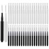 50 PCS Lamination Spoolies, Brow Lamination Brushes for Eyebrows, Disposable Micro Brushes for Brow, Spoolies for Eyebrows and Eyelashes (Black, White) view 1