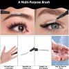 50 PCS Lamination Spoolies, Brow Lamination Brushes for Eyebrows, Disposable Micro Brushes for Brow, Spoolies for Eyebrows and Eyelashes (Black, White) view 3