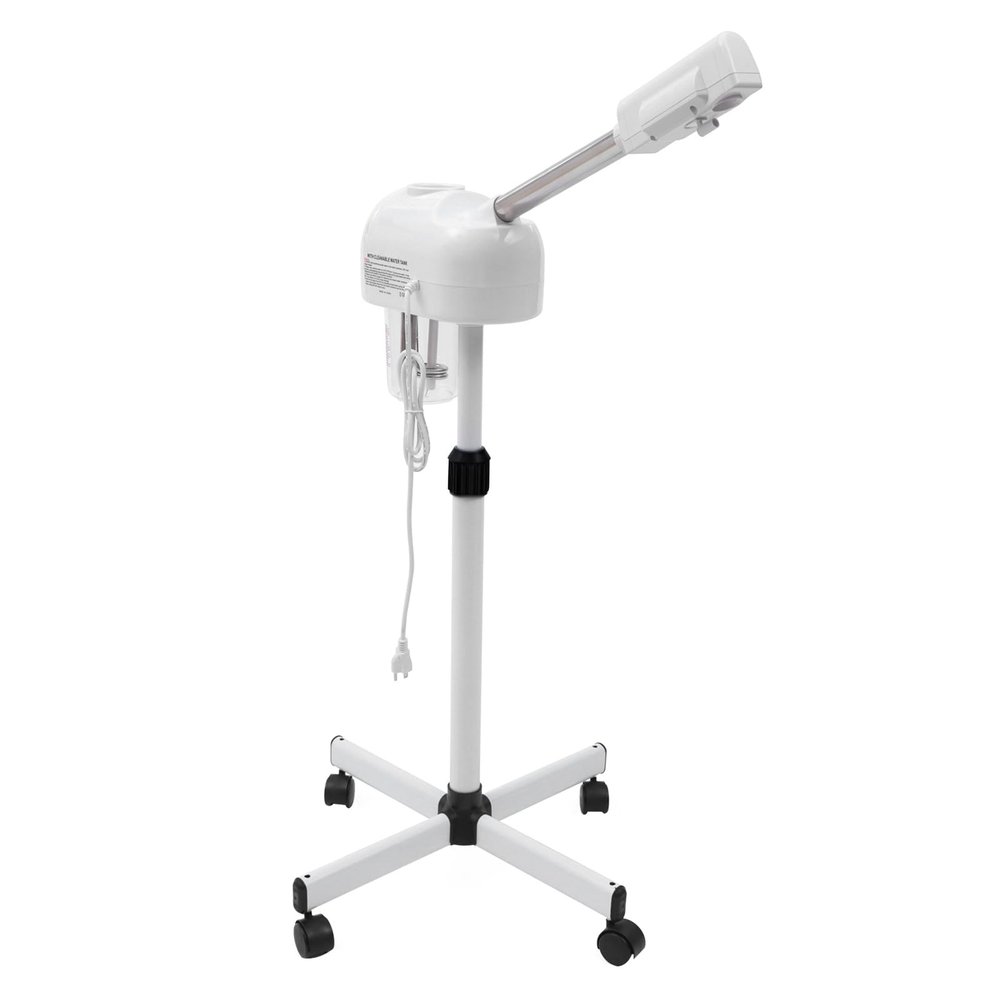 Beauty Mist Sprayer, Facial Steamer with Ozone Atomization, Hot Spray Mode, with Universal Wheels, Adjustable Height, 360 Rotation, Floor Standing Skin Care Equipment for Home Spa & Salon