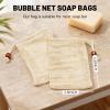 10 Pcs Natural Sisal Soap Bag,Exfoliating Mesh Soap Saver Pouch for Shower,Quick-Drying Plastic-Free Soap Holder for Soap Bars view 2