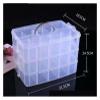 DRMEE Nail Organizers and Storage Adjustable Storage Box for Items and Crafts for Organization Nail Supplies view 2