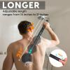 Back Scrubber for Shower, 24in Adjustable Handle Body Brush, Double Sided Shower Brush for Shower Exfoliating and Massage Can Produce Rich Foam, Long Handle Back Scrubber for MenHexagon view 2