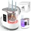 3-in-1 Makeup Brush Cleaner Machine & Dryer, Electric Automatic Brush Washer with Holder, USB-C Touch Control, One-Button Cleaning, Portable Cosmetic Brush Cleaner, Fits Most Sizes view 1