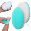 2 Pack Exfoliating Sponge - White Sided Exfoliating Face Scrubber, Green Sided Body Bath Sponge, Reusable Facial Body Cleansing Sponges for Removing Dead Skin Dirt & Makeup view 1