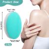 2 Pack Exfoliating Sponge - White Sided Exfoliating Face Scrubber, Green Sided Body Bath Sponge, Reusable Facial Body Cleansing Sponges for Removing Dead Skin Dirt & Makeup view 2