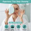 2 Pack Exfoliating Sponge - White Sided Exfoliating Face Scrubber, Green Sided Body Bath Sponge, Reusable Facial Body Cleansing Sponges for Removing Dead Skin Dirt & Makeup view 4