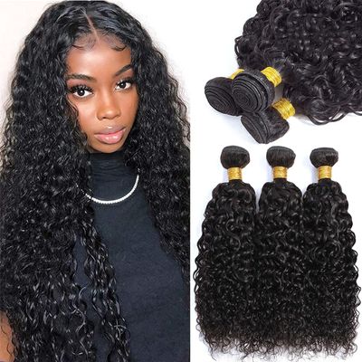 Luxvogue Natural Black Human Hair Bundles 26 28 30 Inch Jerry Curly Wave Bundles Human Hair Unprocessed 11A Brazilian Virgin Soft Quick Weave for Black Women