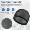 120 Pcs Wig Cap Non Slip, Stretchy Nylon Stocking Wig Application Caps for Women and Men, Cosplay & Daily Use Lightweight, Breathable (Black) view 3