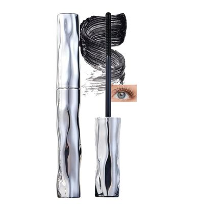 AKARY Iron Wand Mascara Waterproof, Upgrade 3D Curling Metal Wands Mascaras Black, Washable Metal Brush, Quick Drying Long-Lasting 3D Curling Eyelash Iron Mascaras with No Flaking
