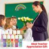 50 Pack Valentines Teacher Appreciation Gifts Bulk Lip Balms Teacher Staff Team Valentines Day Thank You Gift Valentines Day Gifts for Women Men Volunteer School Classroom Teacher Gifts(Colorful) view 4