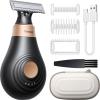 Trimcoo 2026 New Bikini Trimmer for Women - Small But Powerful Electric Razors, Intimate Pubic Hair/Lady Facial Painless Removal, USB-C Cordless Body Shaver for Trip, Replaceable Wet/Dry Blade, Black view 1