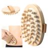 2 PCS Meridian Massage Brushes, Wood Therapy Massage Tools with Essential Oil, Handheld Meridian Brush for Belly Fat, Full Body Relaxation Cellulite Pressure Brushes for Legs, Arms, Back (Beige) view 1